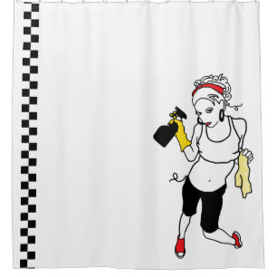 Cortina De Ducha cadena limpia