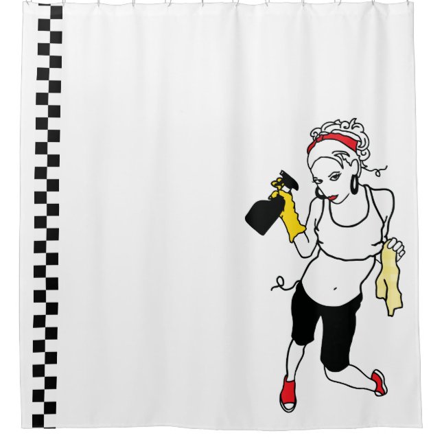 Cortina De Ducha cadena limpia (Anverso)