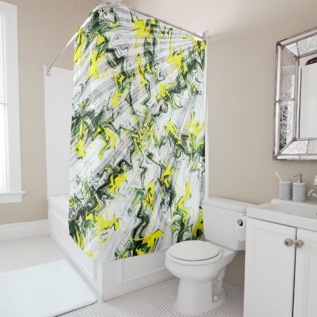 Cortina De Ducha Caer hojas...... (In situ)