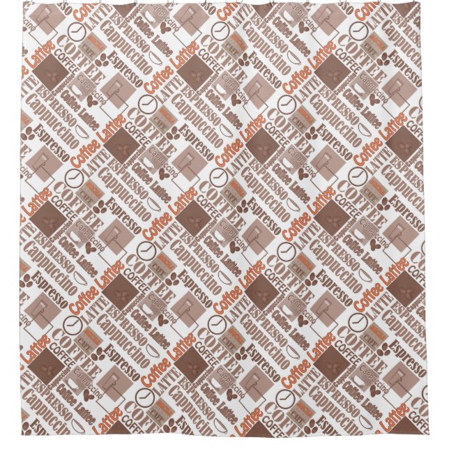 Cortina De Ducha Café favorito (Anverso)