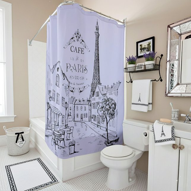Cortina De Ducha Cafe Paris Shower Curtain (Subido por el creador)