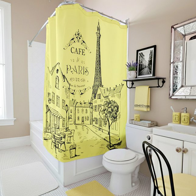 Cortina De Ducha Cafe Paris Shower Curtain (Subido por el creador)