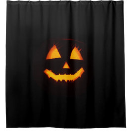 Cortina De Ducha Calabaza de Jack iluminada