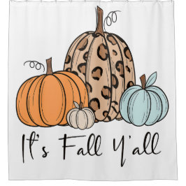 Cortina De Ducha Calabaza de moda de otoño | “Es otoño, chicos” cit