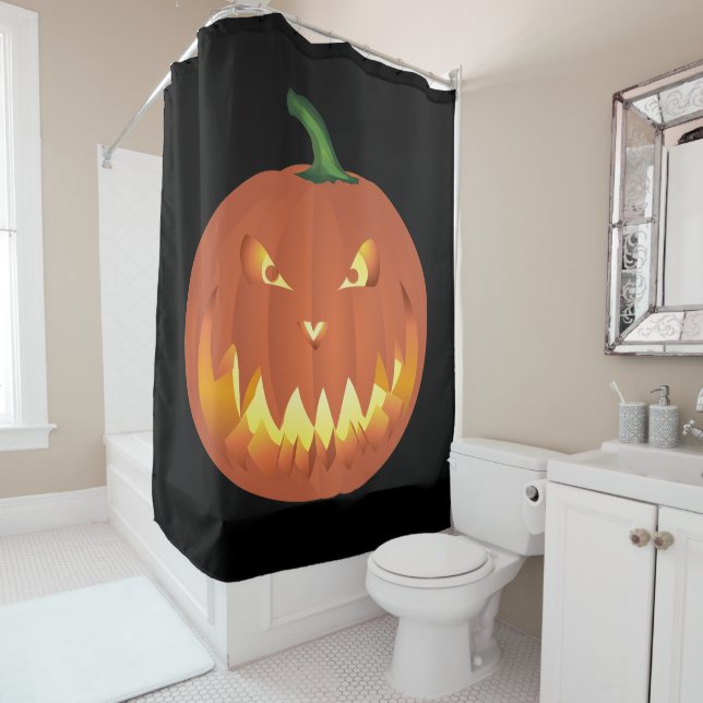 Cortina De Ducha Calabaza para Halloween... (In situ)