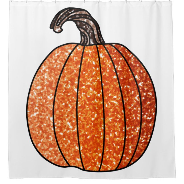 Cortina De Ducha Calabaza purpurina (Anverso)