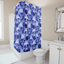 Calaveras azules oscuras