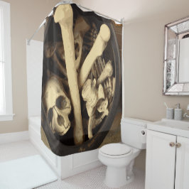 Cortina De Ducha Calderón de huesos.