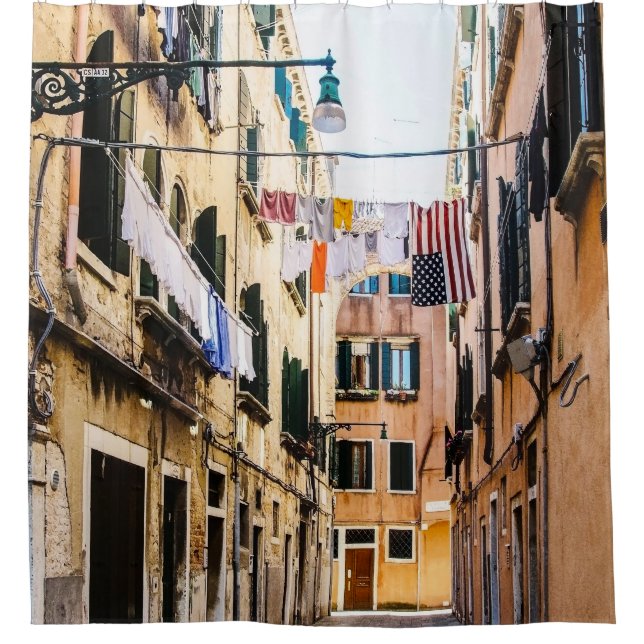 Cortina De Ducha Calle estrecha de Venecia (Anverso)
