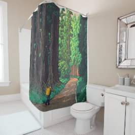 Cortina De Ducha Camino a Nikko por Kawase Hasui Arte Japonés  