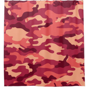 CORTINA DE DUCHA CAMO MARTIANO DESERTO / PATRÓN DE DAZZLE CAMOUFLAG
