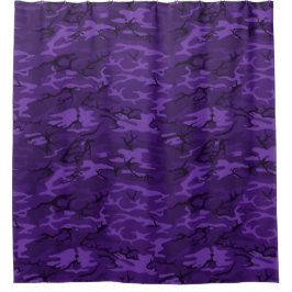 Cortina De Ducha Camo morado oscuro