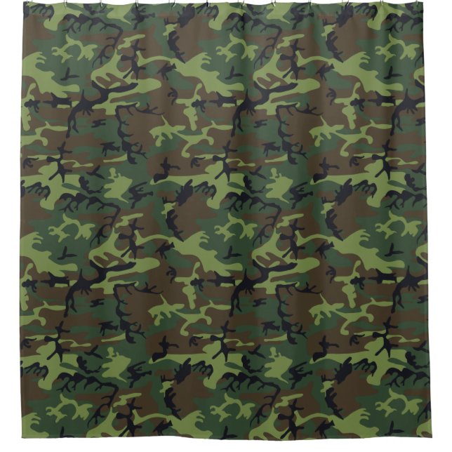 Cortina De Ducha Camo verde (Anverso)
