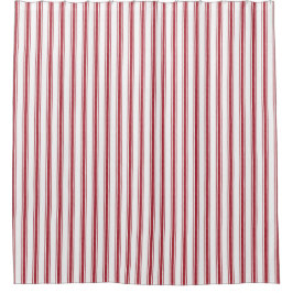 Cortina De Ducha Campesinos Navidades de la franja blanca roja