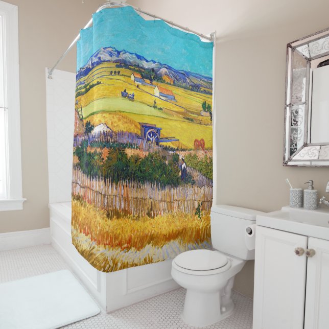 Cortina De Ducha Campo otoñal, Van Gogh (In situ)