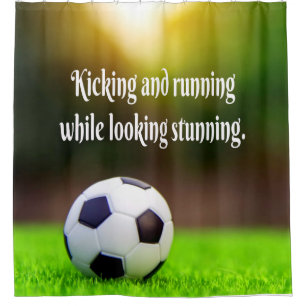 Cortina De Ducha Campo verde Inspirador motivador del fútbol