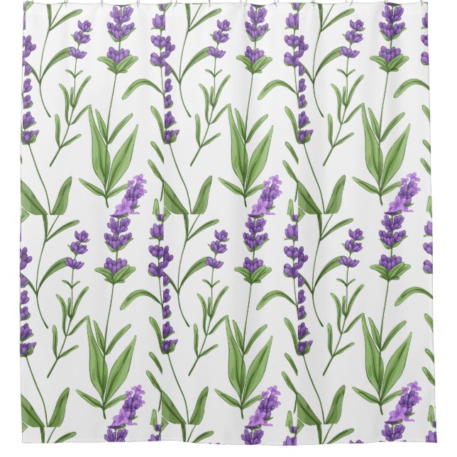 CORTINA DE DUCHA CAMPOS DE LAVANDERÍA (Anverso)