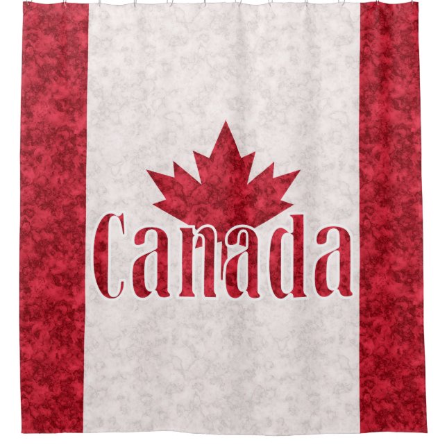 Cortina De Ducha Canadá, bandera (Anverso)