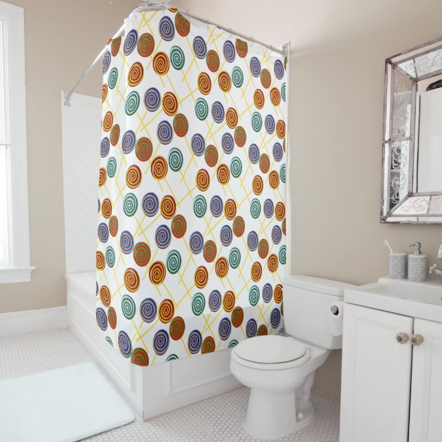 Cortina De Ducha Candy pattern | Lollies pattern | lollipop 47 (In situ)