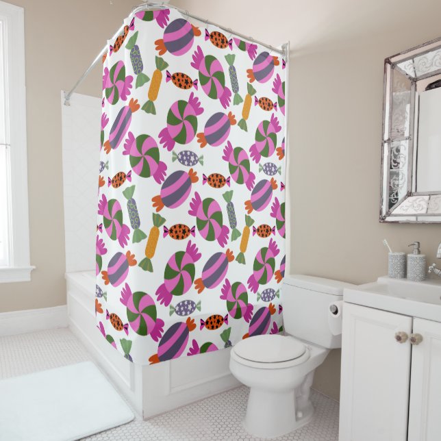 Cortina De Ducha Candy pattern | Lollies pattern | lollipop 6 (In situ)