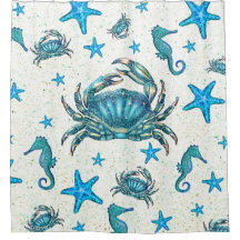 Cangrejo Azul de Playa Moderna Estrella de Mar Cab