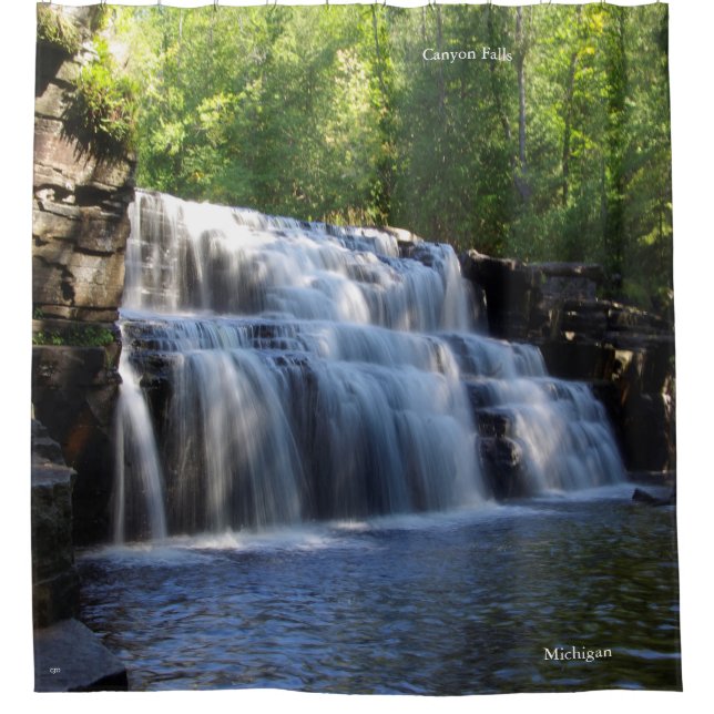Cortina de ducha Canyon Falls (Anverso)