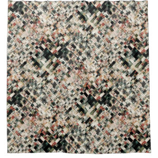 Cortina De Ducha Capas de tonos de la Tierra