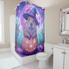 Cortina de ducha Capybara Halloween