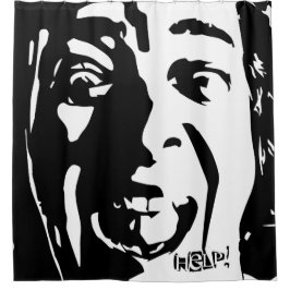 Cortina De Ducha Cara de grito hilarante