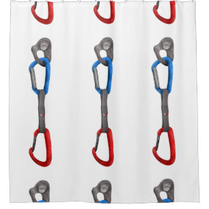 Cortina De Ducha Carabiner y pescar sobre el escalamiento del rock