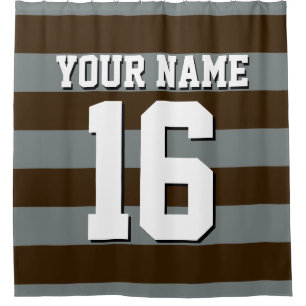 Cortina De Ducha Carbón Deportivo Jersey Preppy Stripe