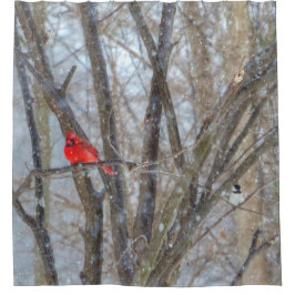 Cortina De Ducha Cardenal y pollo