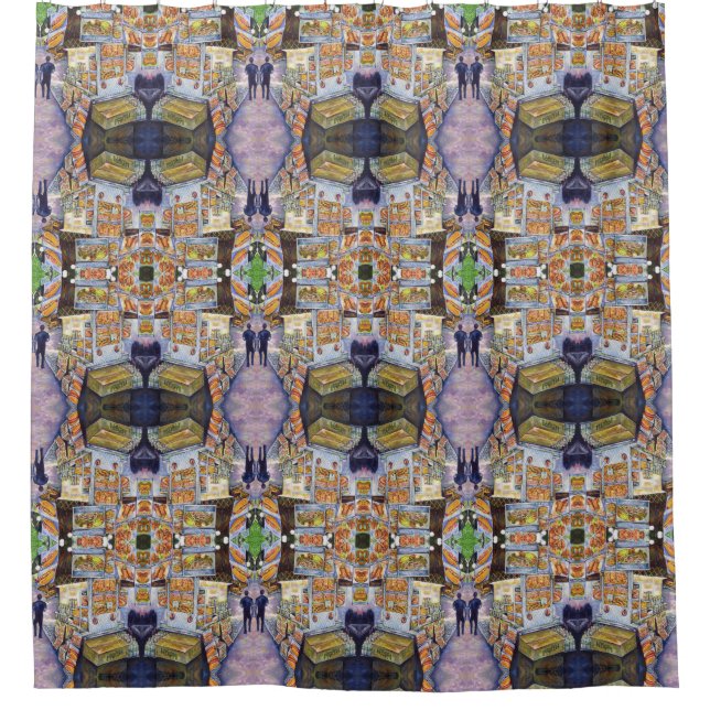 Cortina De Ducha Carga de trabajo artística extraordinaria (Anverso)