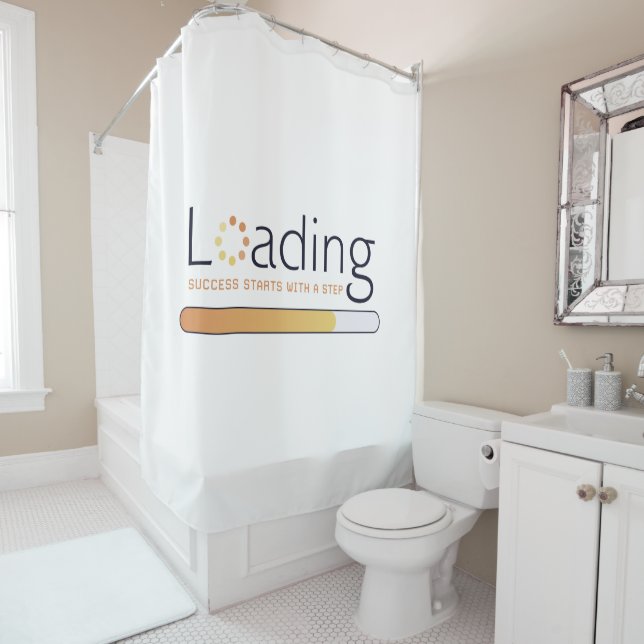 Cortina De Ducha Carga - El éxito comienza con un paso (In situ)