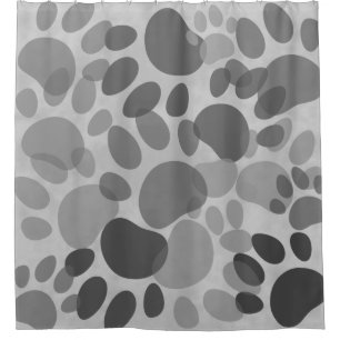 Cortina De Ducha Caricatura Perro Paw Impresión Colorido Resumen Du