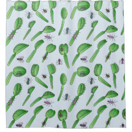 Cortina De Ducha Carnivoren blau