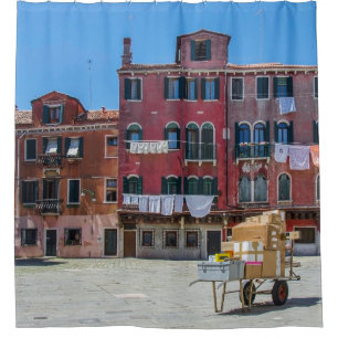 Cortina De Ducha Carro con cajas en Venecia