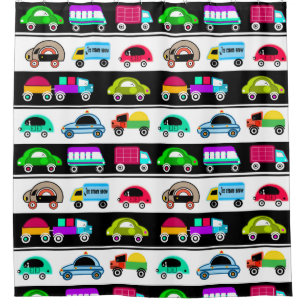 Cortina De Ducha Carros divertidos