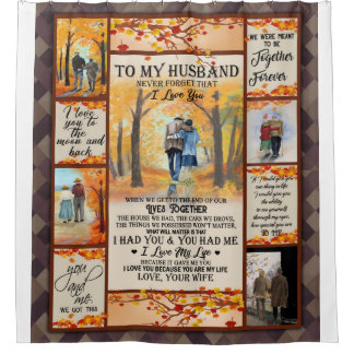 Cortina De Ducha Carta Personalizada A Mi Marido, Marido Amor