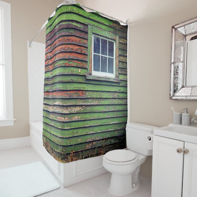 Cortina De Ducha Casa antigua y ventana (In situ)