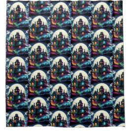 Cortina De Ducha Casa embrujada