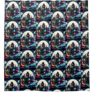 Cortina De Ducha Casa embrujada