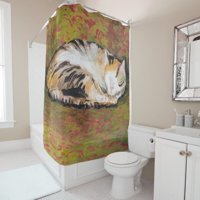 Cortina De Ducha Cat, August Macke Shower Cortain (In situ)