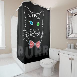 Cortina De Ducha Cat Purr Dark