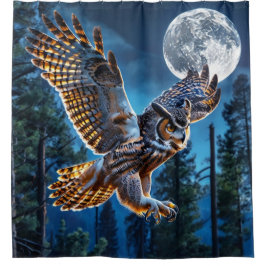 Cortina De Ducha Caza de búho