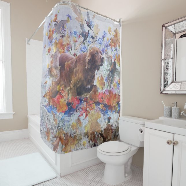 Cortina De Ducha Caza de Setter de Irlanda (In situ)