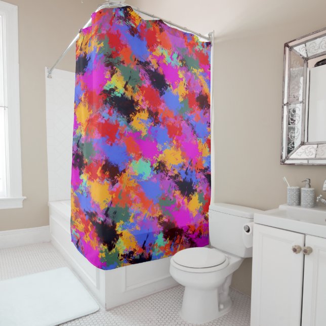 Cortina De Ducha Cebra pintada (In situ)