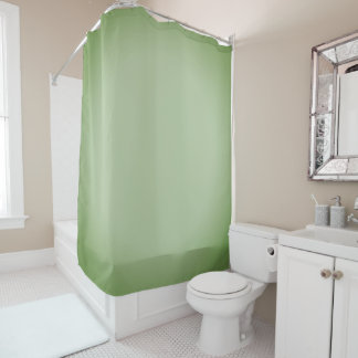 Cortina De Ducha Celadón verde de jade sólido