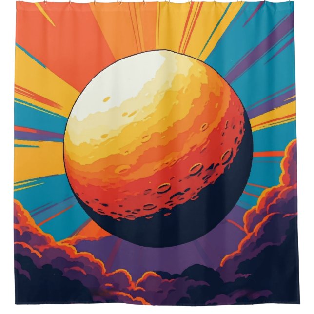 Cortina De Ducha Celestial Sunset Shower Curtain (Anverso)