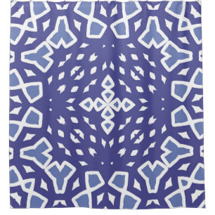 Cortina De Ducha Cerámica de azulejo portugués antiguo. Diseño orig